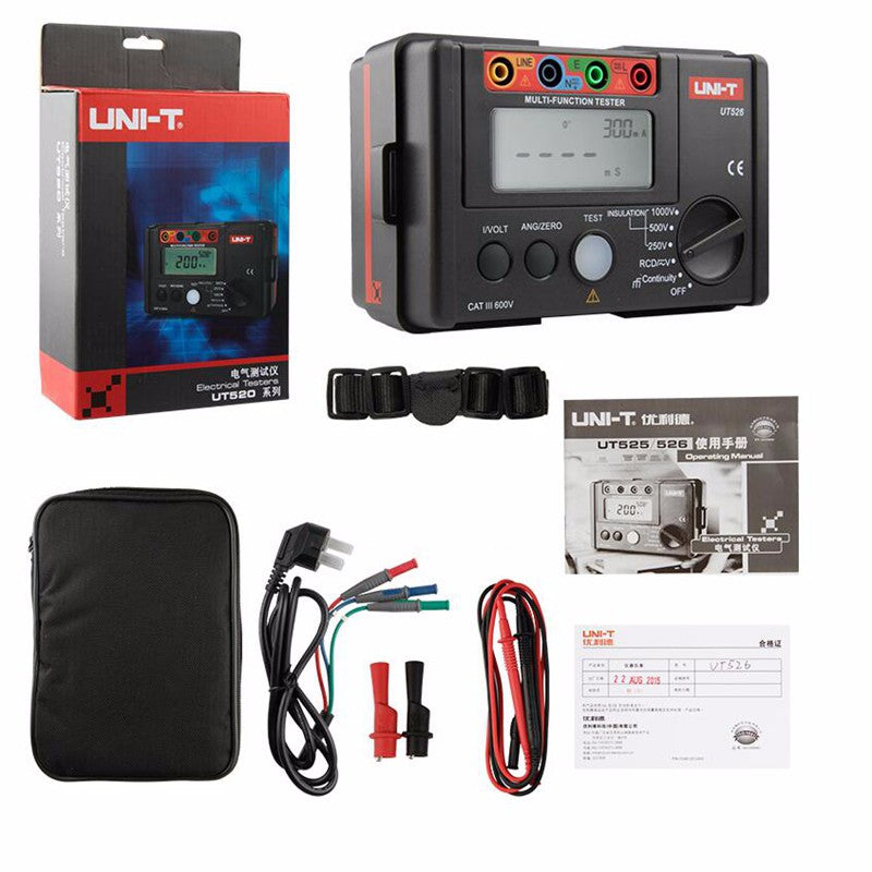 UNI-T UT526 Multi-Function Digital Meter Earth Resistance & Electrical Insulation Tester
