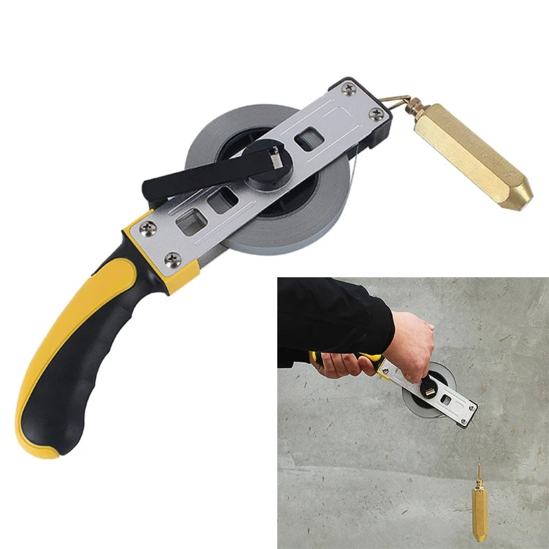 Oil Gauging Tape Brass+Carbon Steel+Aluminum Alloy Sounding Tape Professional Steel Tape Compatible with Oil Tank