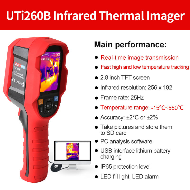 UNI-T UTi260B Thermographic Imager Infrared Thermal Imaging Camera