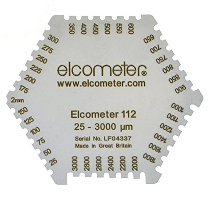 ELCOMETER 112 Hexagonal Wet Film Coating Thickness Gauge