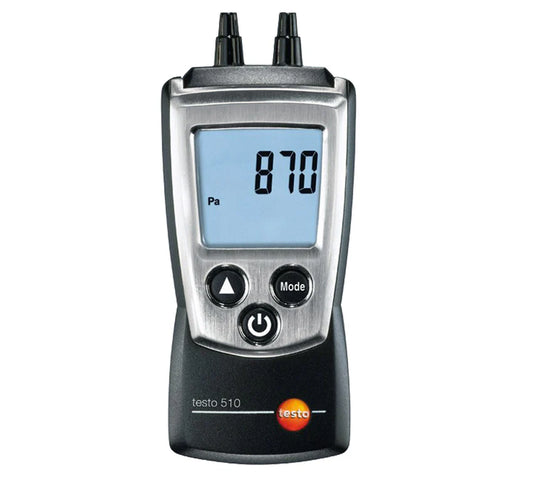 TESTO 510 0-100 hPa Temperature Compensation Manometer Digital Auto-Ranging Differiental Pressure Gauge