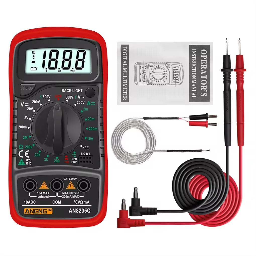 ANENG AN8205C Multimeter 1999 Counts Voltage Voltmeter Ammeter Portable Triode Multimetro Tester Detector