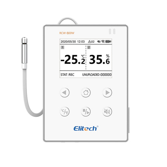 Elitech RCW-800W-THE WiFi IoT Temperature & Humidity Data Logger - Essential Monitoring Tool for Compliance and Efficiency