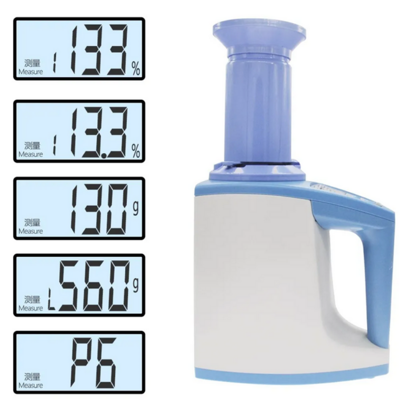 Digital moisture analyzer with digital display on a white background