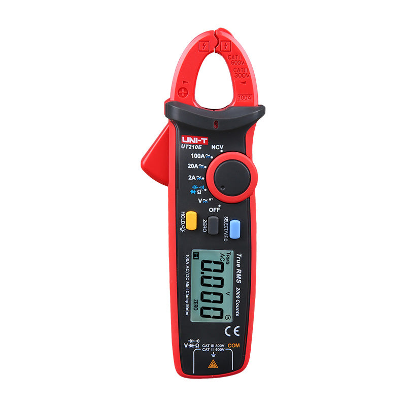 UNI-T UT210E Pro Mini True RMS Digital Clamp Meter – AC/DC Current Capacitance Tester