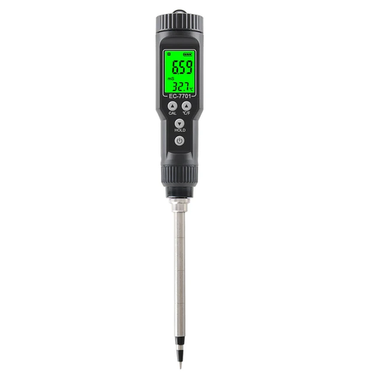 Yieryi High Accuracy Soil Tester 0.00-10.00mS/cm EC Meter with ATC Conductivity Nutrient Analyzer for Flower Gardening Farming