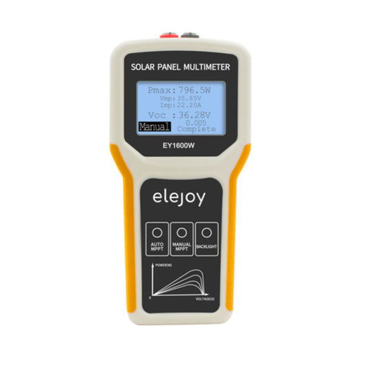 Elejoy EY1600W Solar Panel MPPT Tester Live Reading 796.5W Pmax 35.85V Vmp 22.20A Imp 36.28V Voc – 1600W PV Power Meter Voc Isc Tester for Solar Installers Panel Maintenance Quality Control Sri Lanka Rooftop Arrays