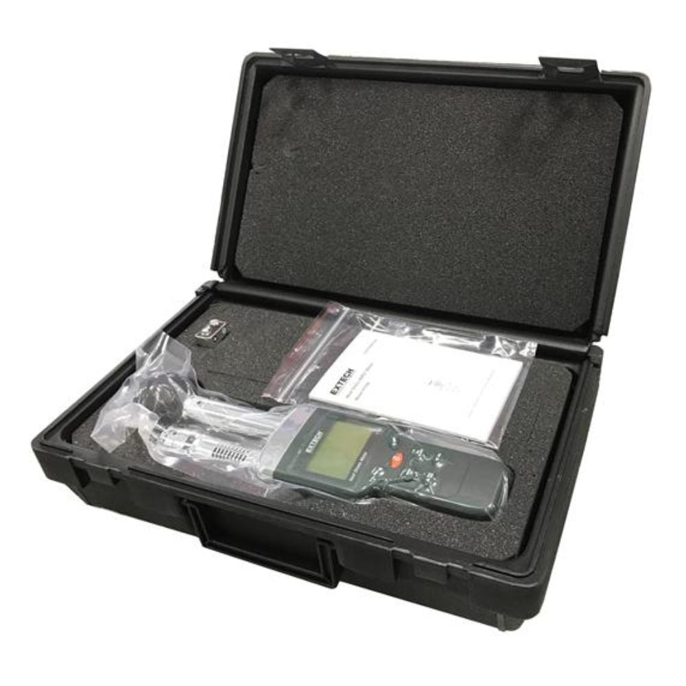 EXTECH HT200 Heat Stress Meter full set packed inside the carrying case - Factory worker safety, industrial hygiene, steel mills, automotive plants, warehouse heat stress assessment instrument Sri Lanka