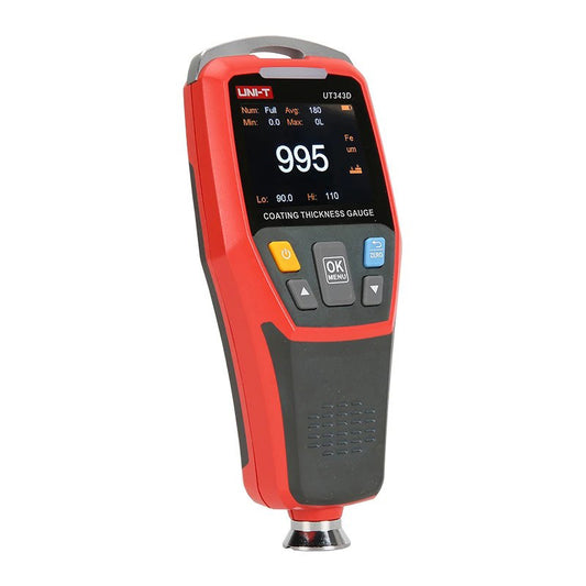 UNI-T UT343D Coating Thickness Gauge LCD Backlight 320 x 240 Pixels Digital FE/NFE Metal Car Paint Thickness Tester Meter