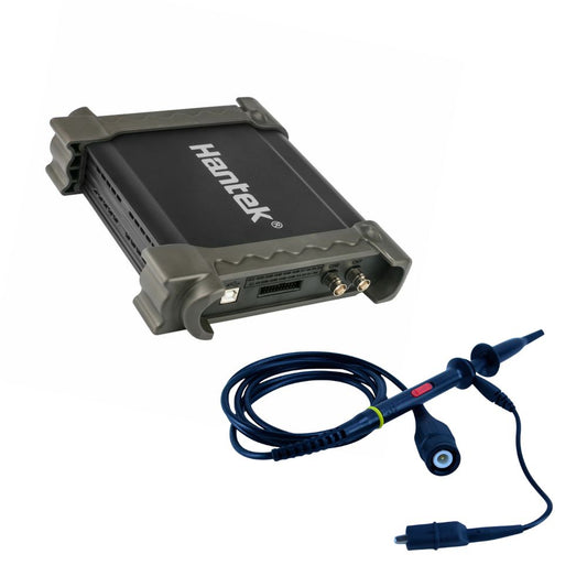 HANTEK 1008C 60MHz 8-Channel PC USB Digital Oscilloscope front view with automotive diagnostic interface - 8CH portable oscilloscope for ignition sensor bus testing Sri Lanka.