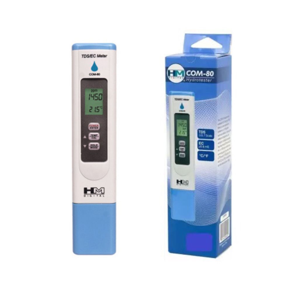 HM Digital COM-80 TDS and EC meter full set with accessories and user manual