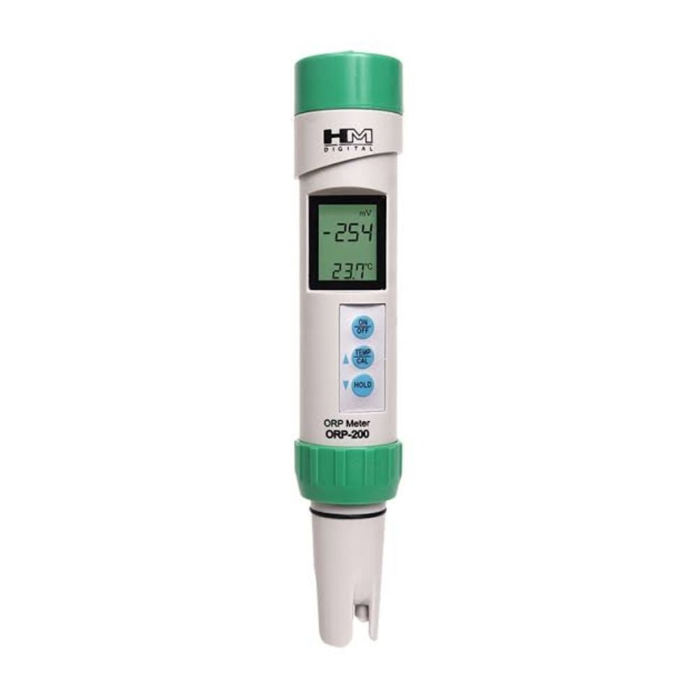 HM Digital ORP-200 waterproof ORP meter front view showing digital LCD display and handheld design for water quality testing in Sri Lanka