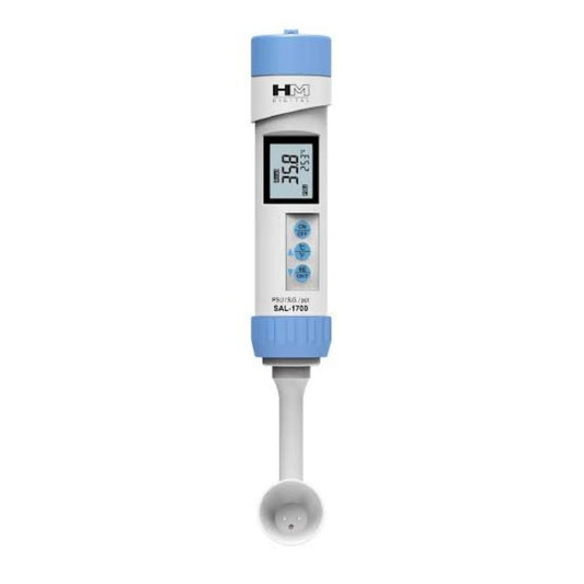 HM Digital SAL-1700 digital salinity meter front view showing LCD display