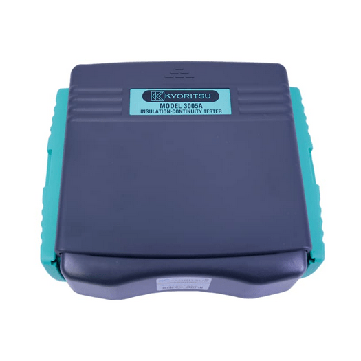 The protective hard carrying case for the KYORITSU 3005A continuity and insulation tester, designed for safe storage and transport.