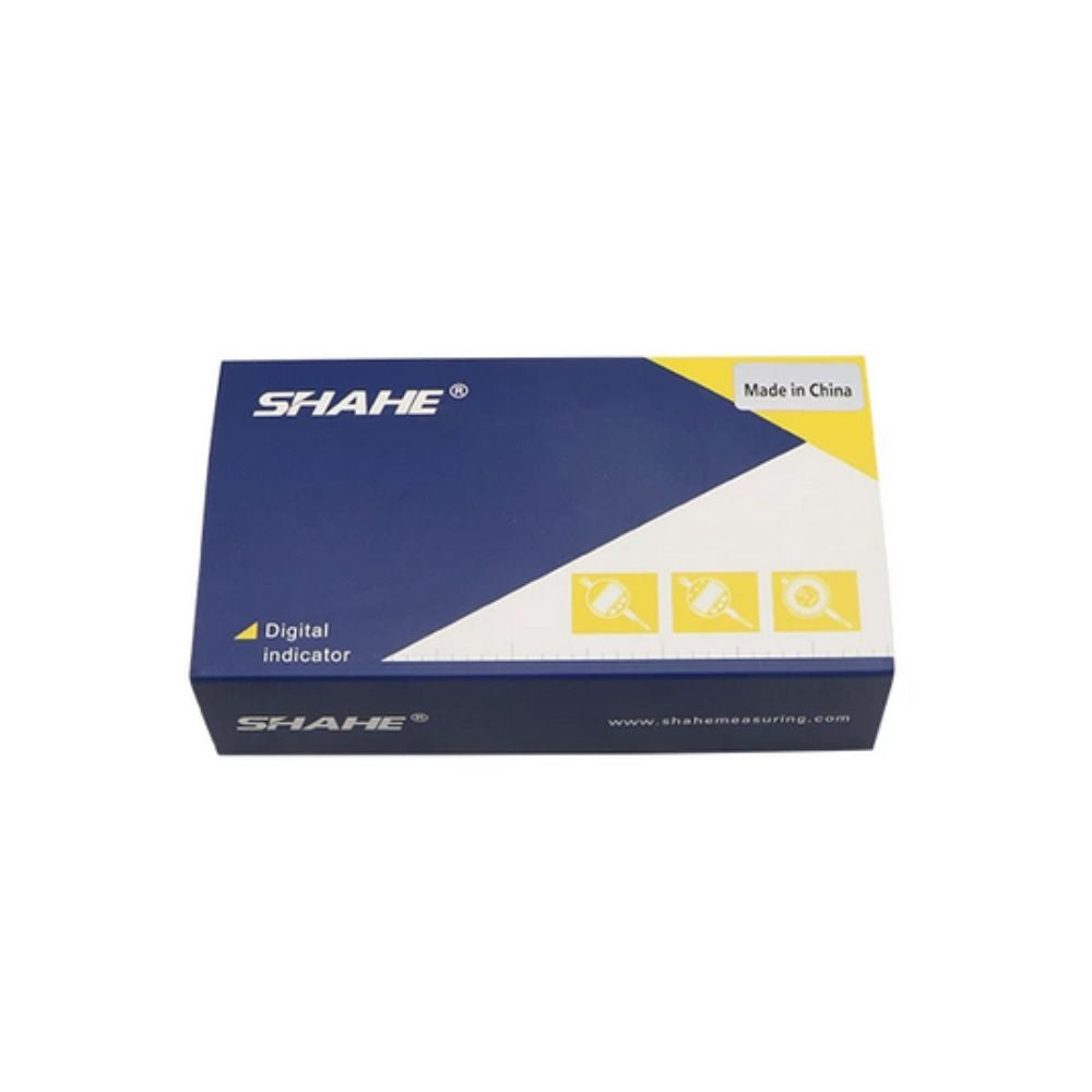 SHAHE 5307 0-12.7mm Digital Dial Indicator Official Retail Box Packaging - Precision Dial Gauge Indicator Authorized Dealer Package.