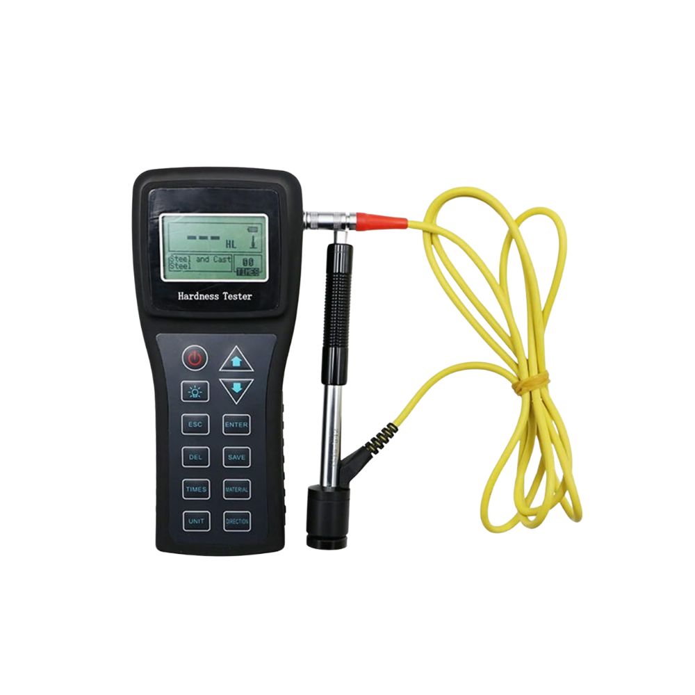 Front view of SHAHE SL-150 advanced digital Leeb hardness meter – color display portable hardness tester for steel, stainless steel and alloy quality inspection.