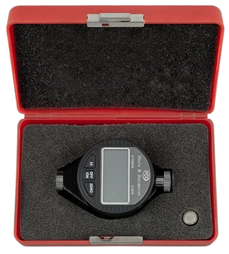 Unboxing the Digital Shore A Durometer, revealing the device and its protective storage case