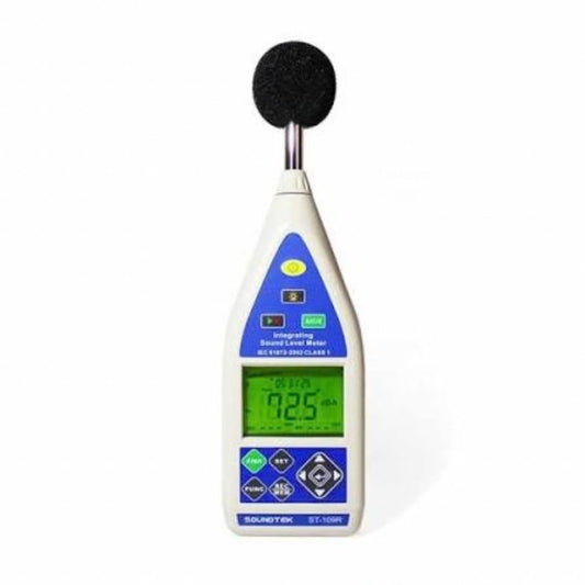 SOUNDTEK ST-109R Class 1 integrating sound level meter with data logger, full front view