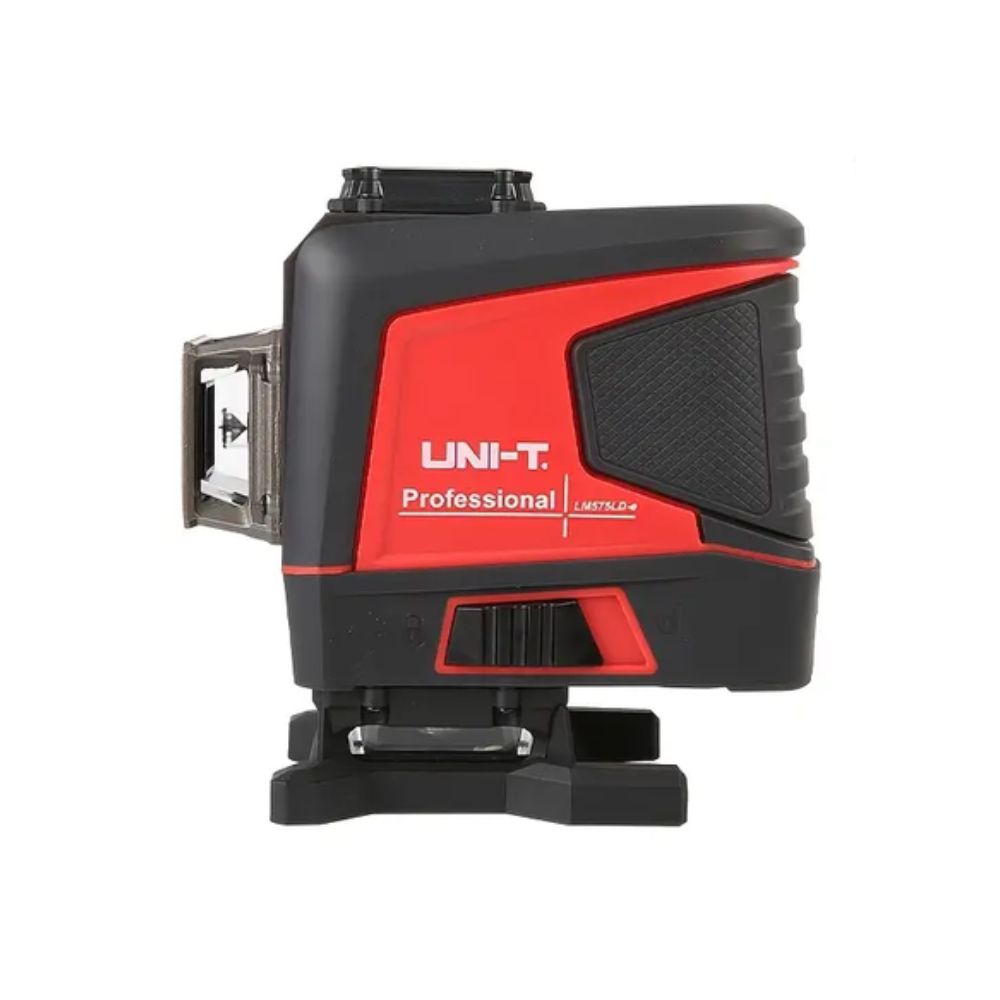 UNI-T LM575LD-e 12-Line 3D Laser Level with Remote Control front view showing laser lens windows and control panel