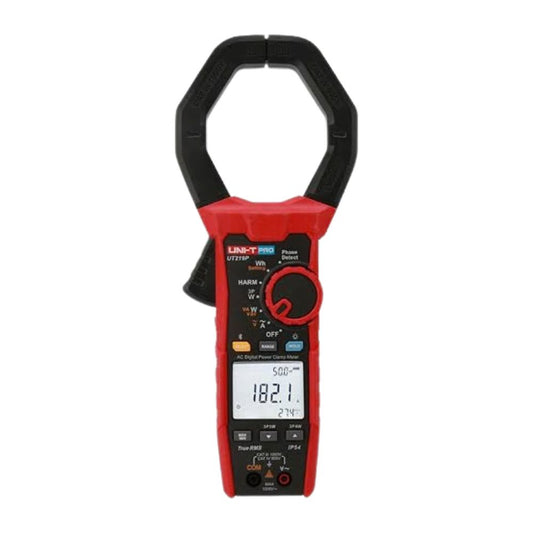 UNI-T UT219P AC Digital Power Clamp Meter front view showing LCD display and rotary switch