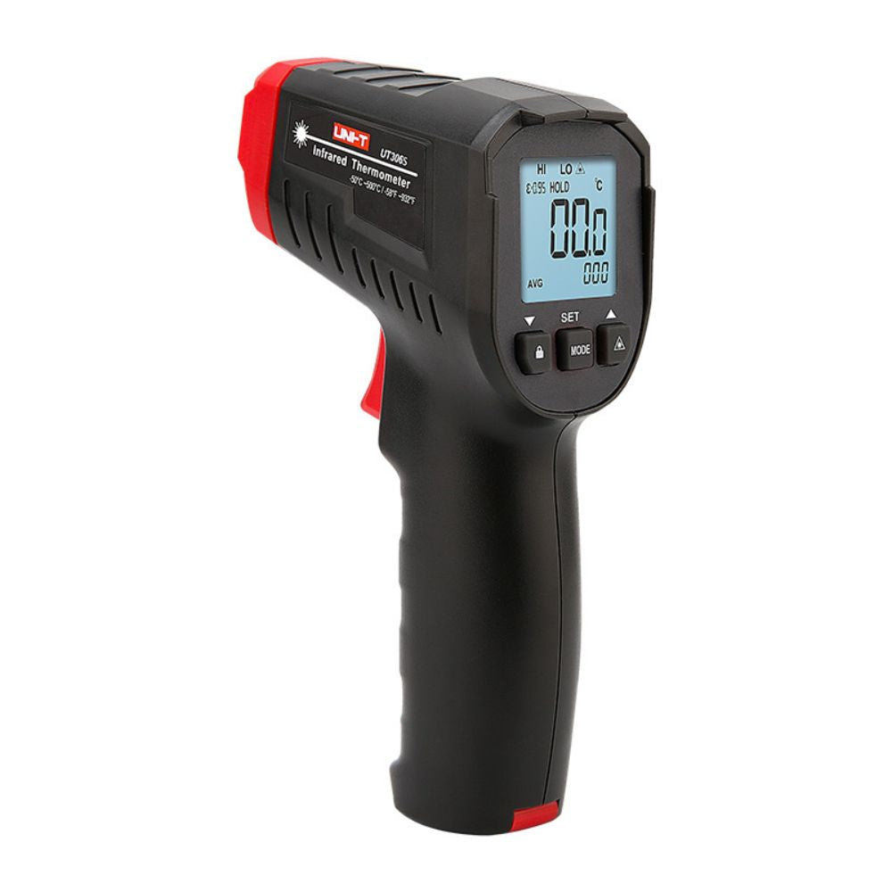UNI-T UT306S infrared thermometer with adjustable emissivity – front view