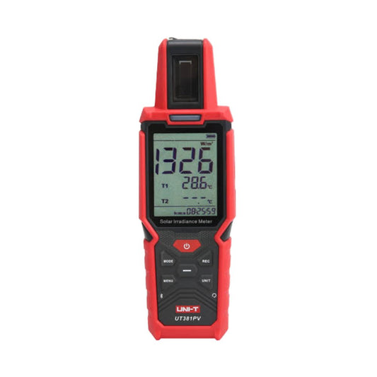 Front view of UNI-T UT381PV solar irradiance meter