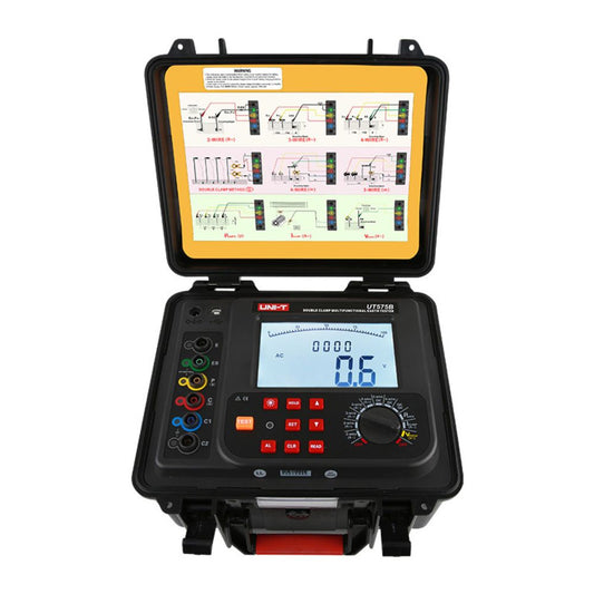 UNI-T UT575B double clamp stakeless earth tester front view