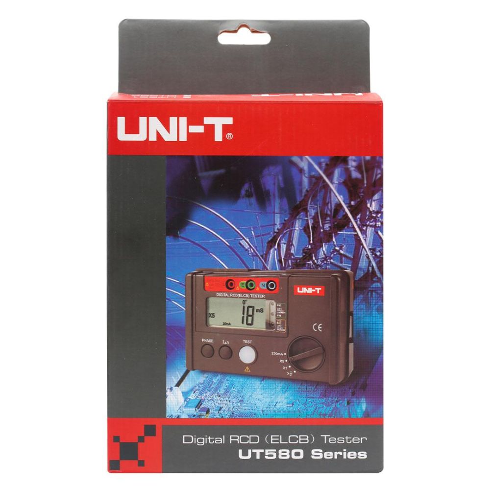 UNI-T UT582+ Digital RCD ELCB Tester official retail box packaging — buy in Sri Lanka