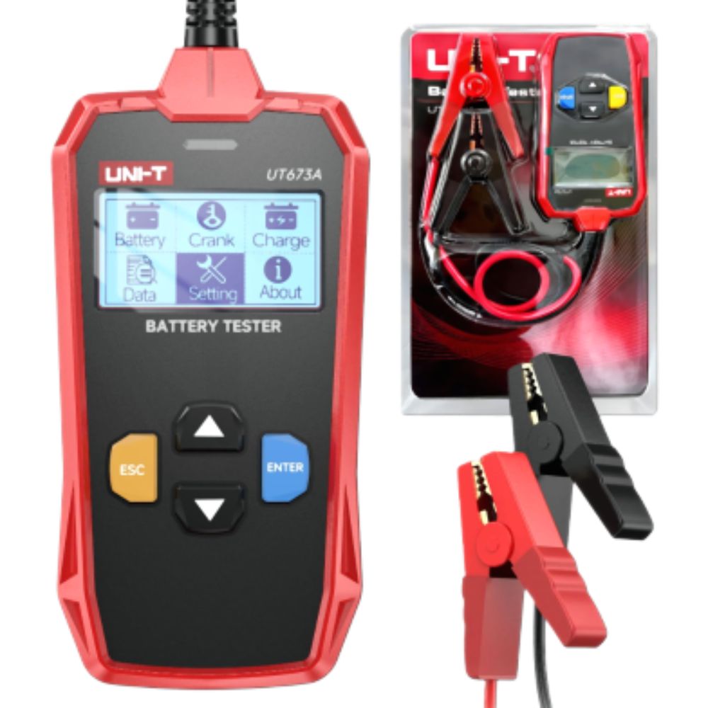 UNI-T UT673A battery tester full set with test leads and accessories