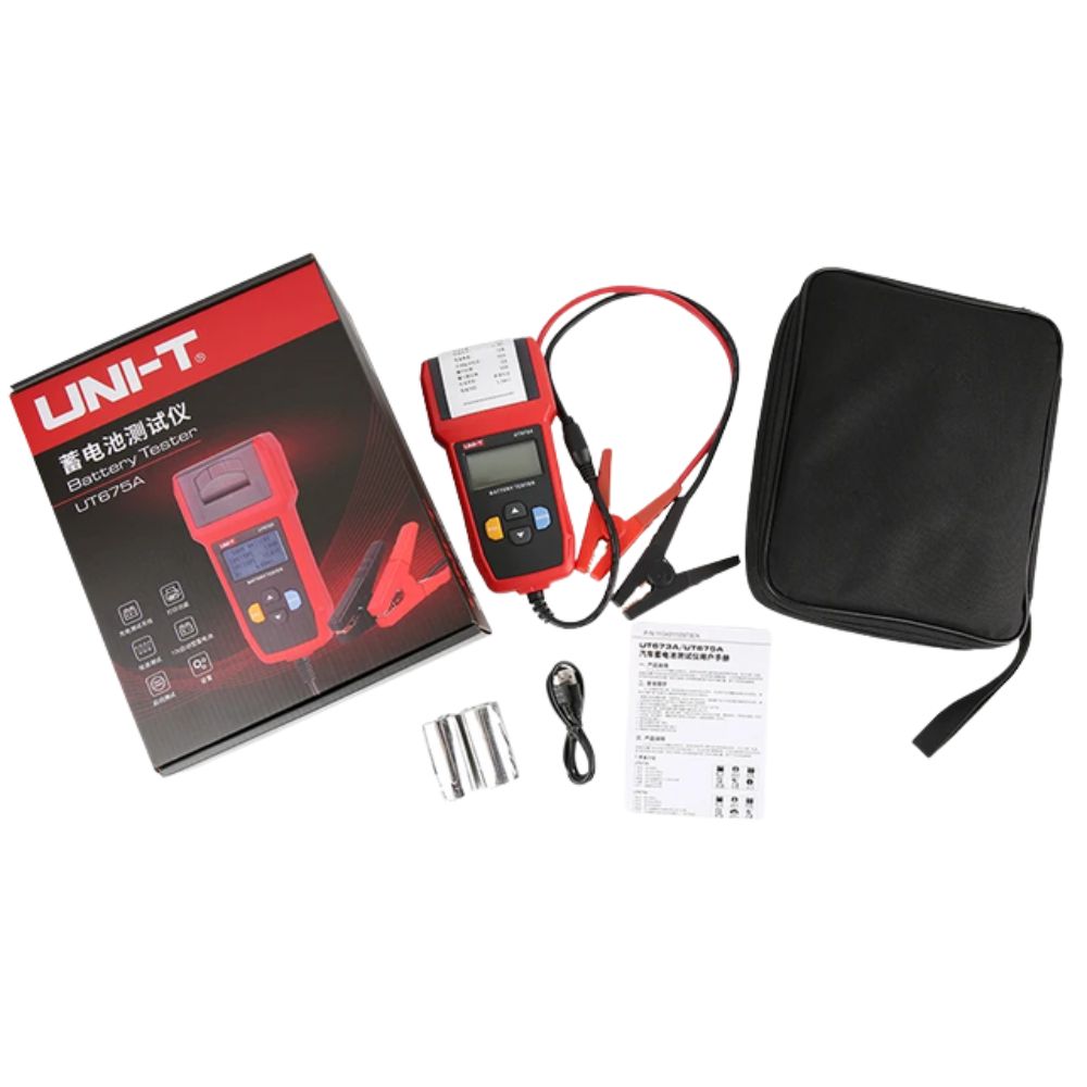 UNI-T UT675A battery tester full set with printer, USB cable and accessories