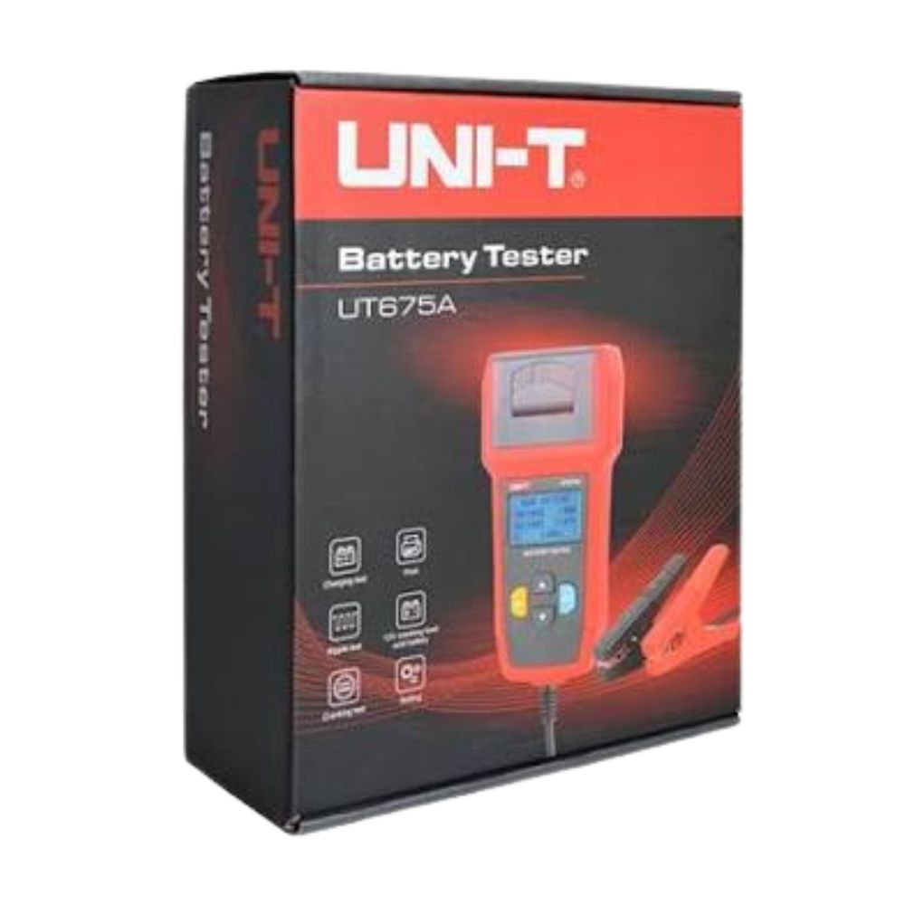 UNI-T UT675A automotive battery tester official retail packaging box