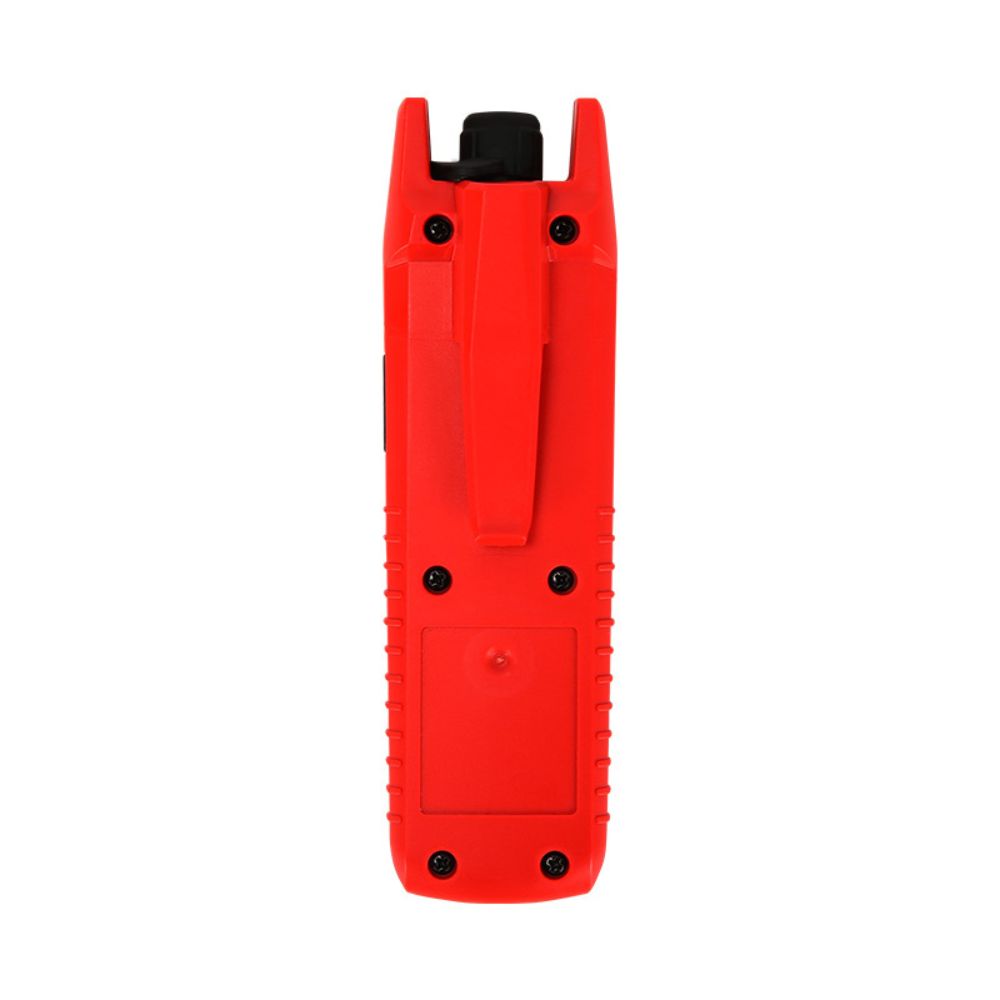 Rear view of the UT691-01 optical routing identifier, displaying its rugged IP54 housing and integrated 1050mAh lithium battery.