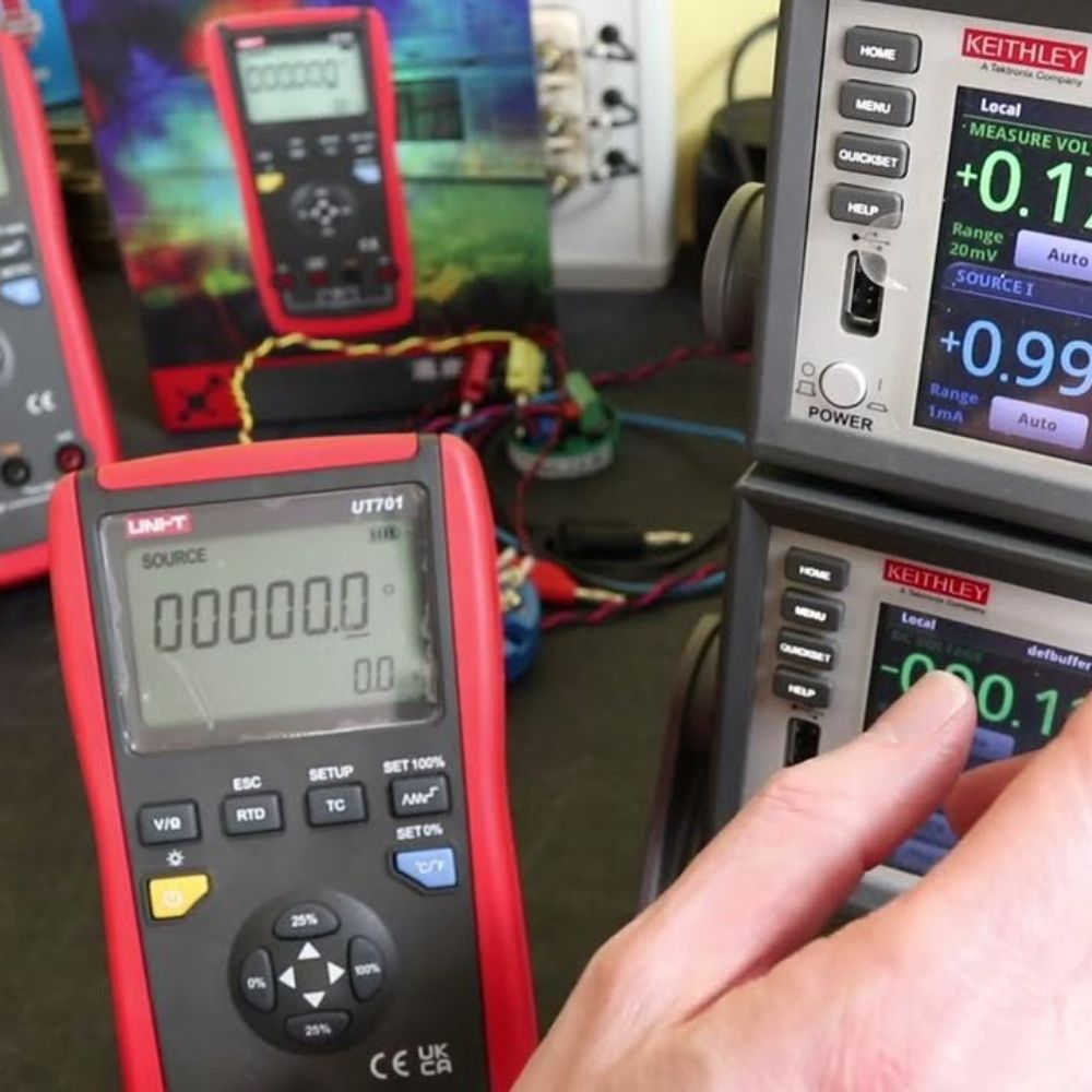 UNI-T UT701 Single Function Temperature Process Calibrator checking advanced industrial instrument – 0.05% accuracy thermocouple and RTD signal verification Sri Lanka.