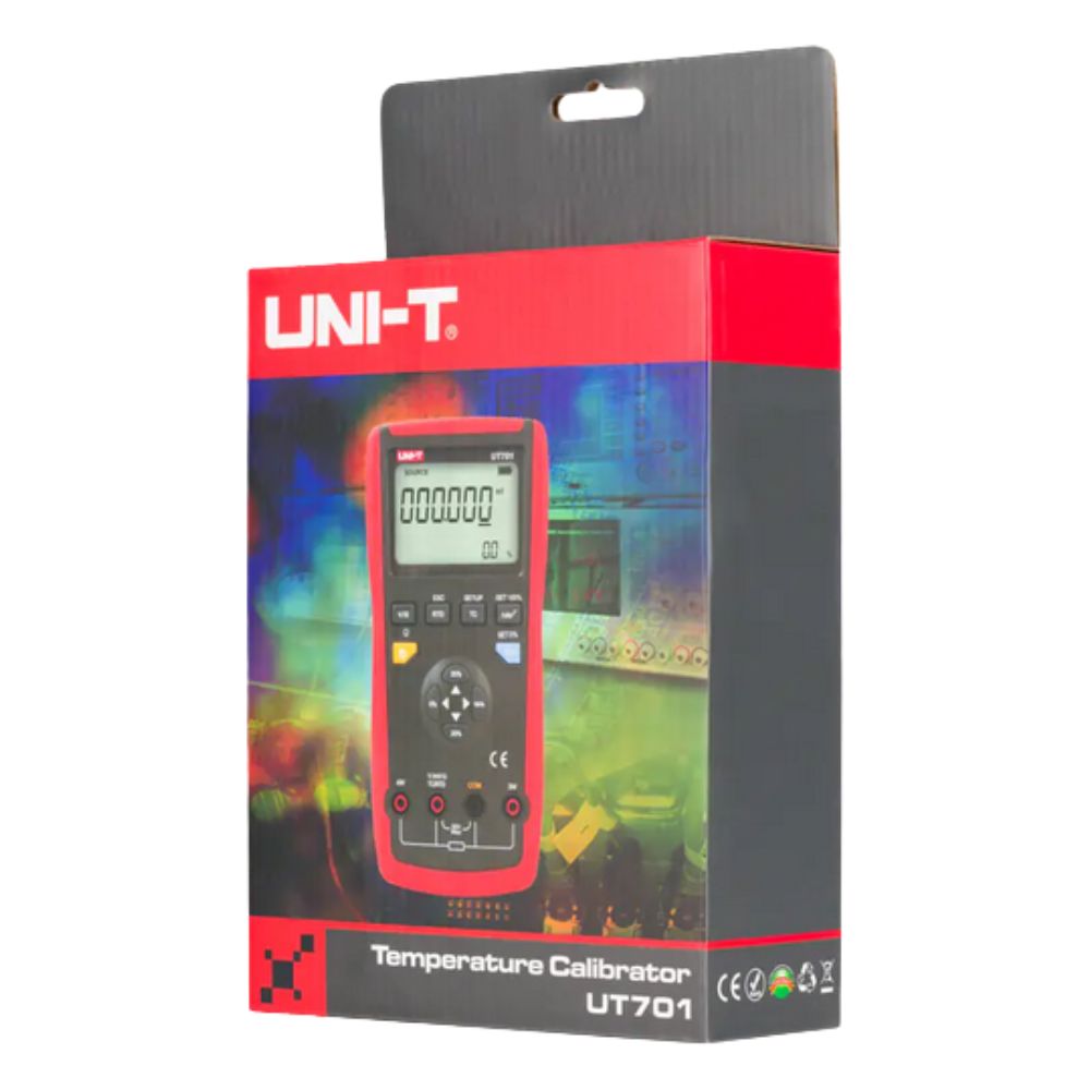 UNI-T UT701 Single Function Temperature Process Calibrator official retail box packaging – authentic industrial temperature calibrator from nanozone.lk Sri Lanka.
