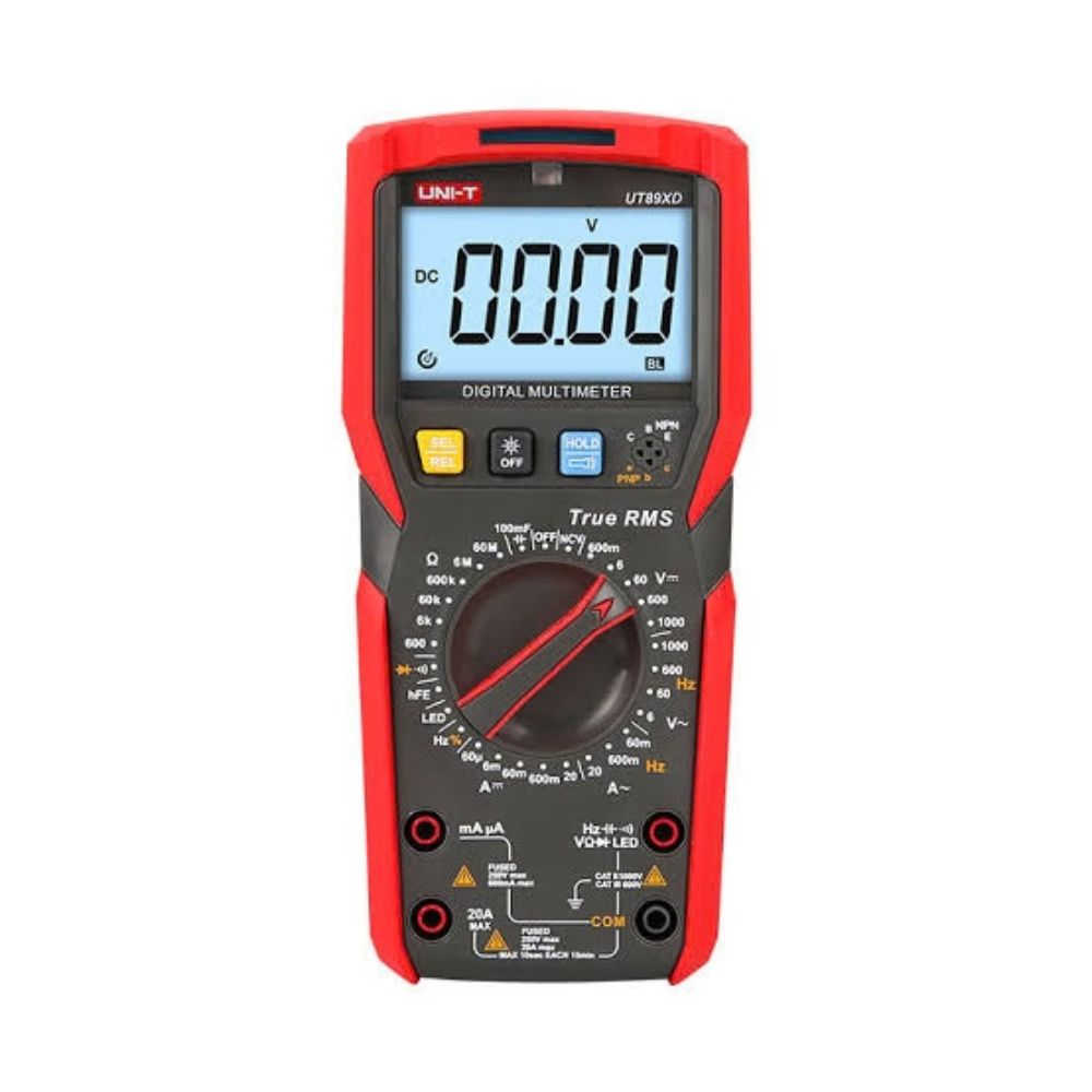 UNI-T UT89XD True RMS Digital Multimeter front view showing display and rotary dial